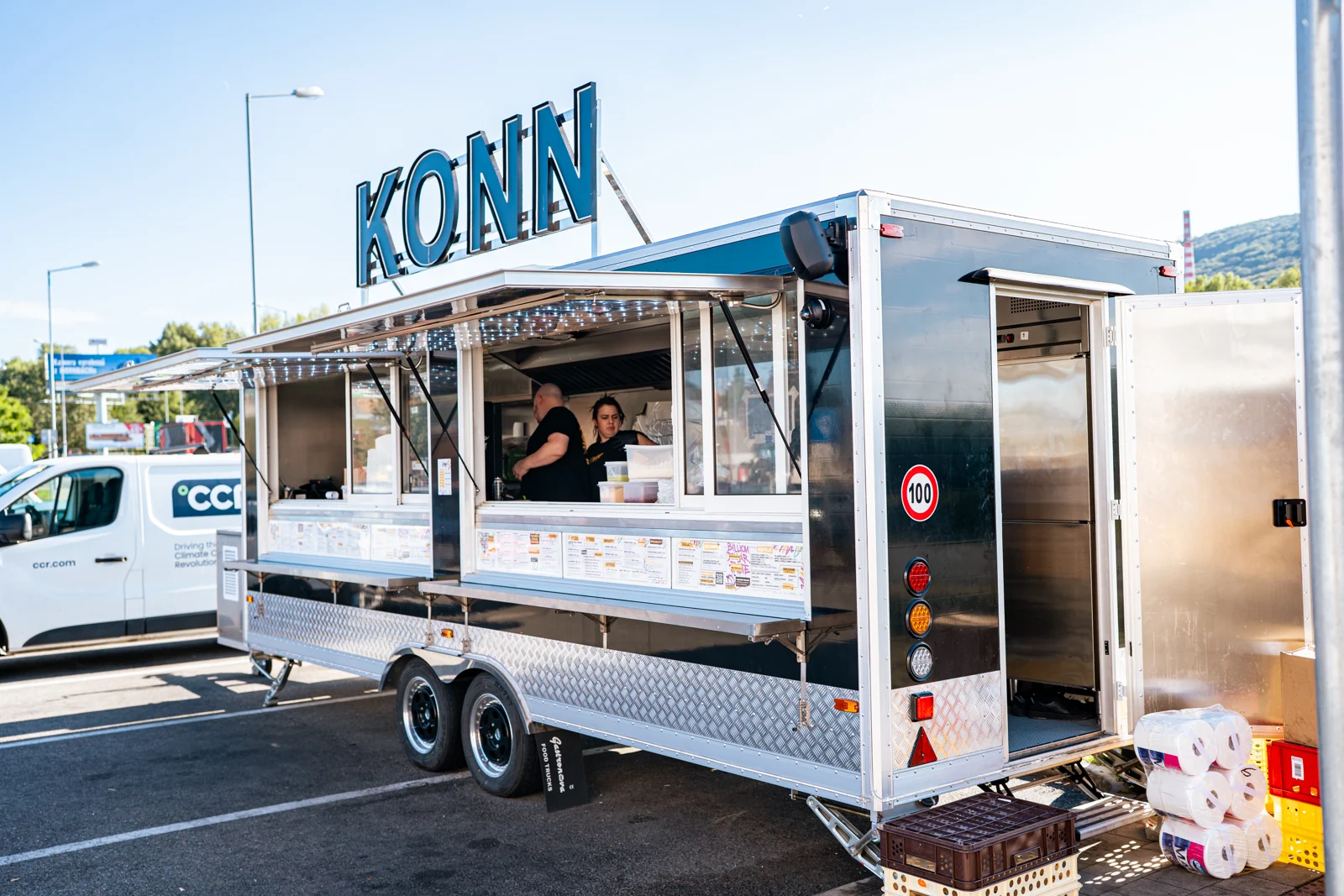 The KONN trailer from the side