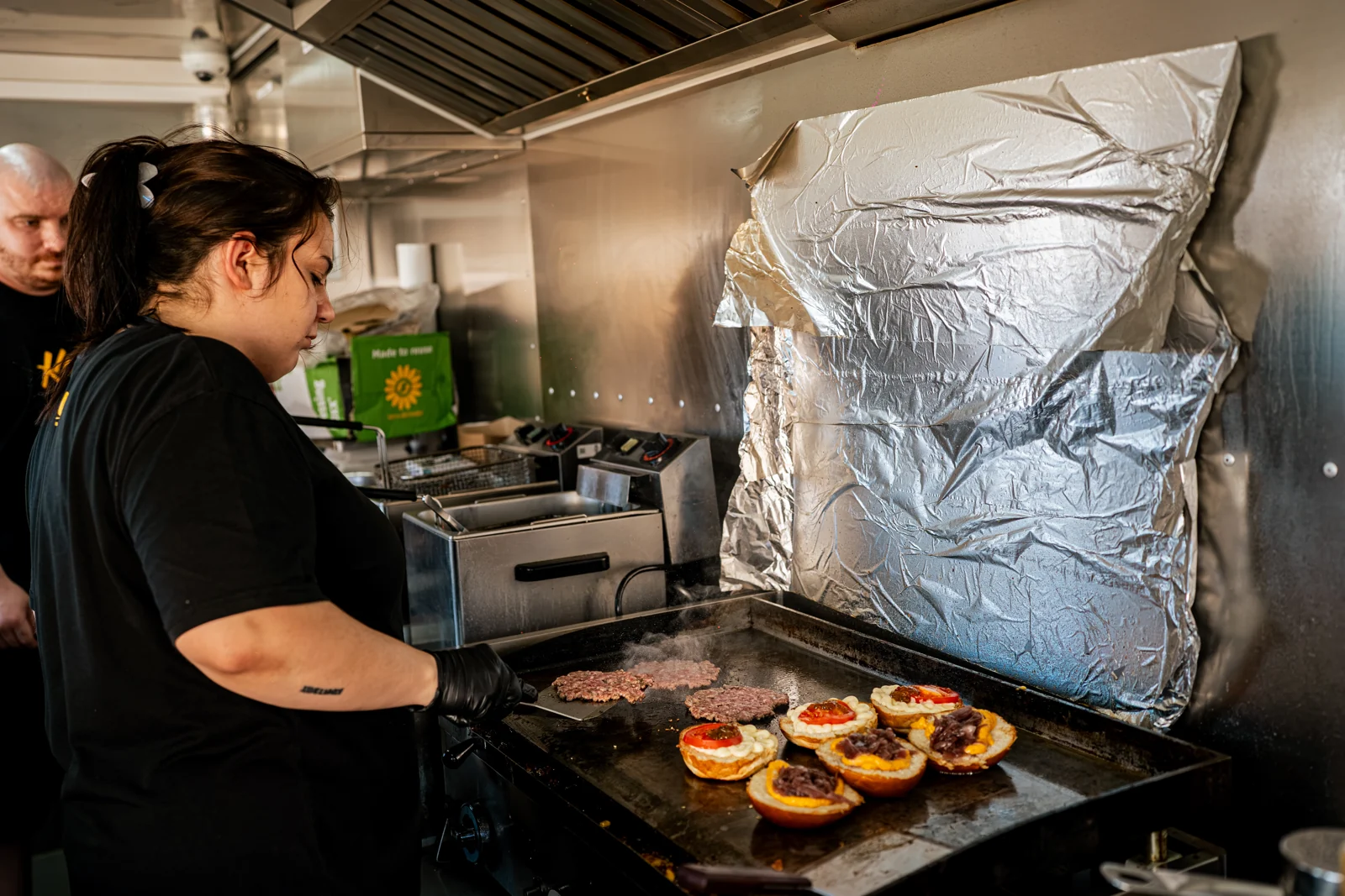 Workstation and food preparation inside