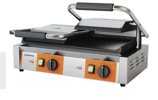 Kontaktný gril dvojitý drážkovaný 3,6 kW