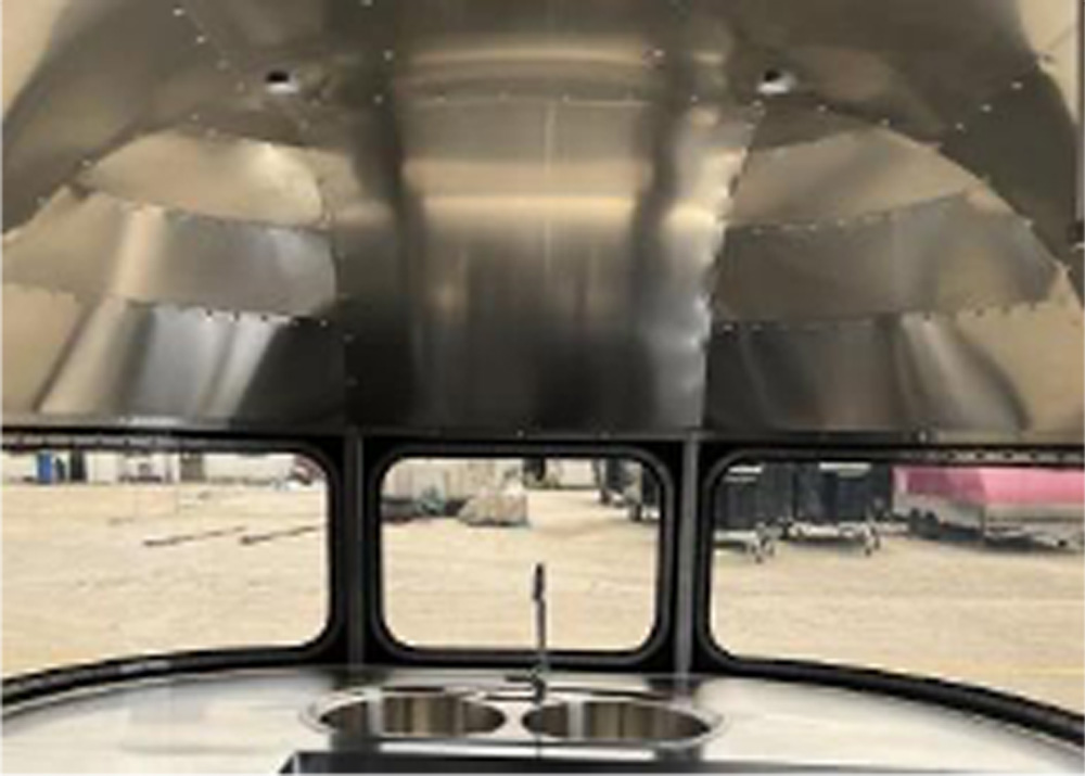 Edelstahl-Innenausbau (Meter) Airstream/Box